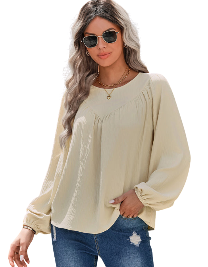Loose Women's Round Neck Customer Printing Pullover 100% Casual