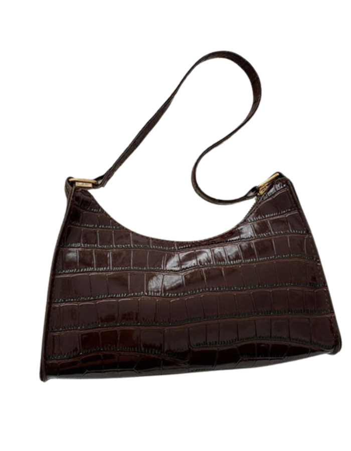 SHOPIQAT New Fashion Embossed Hand Bag Temperament Stone Pattern Shoulder Bag - Premium  from shopiqat - Just $7.500! Shop now at shopiqat