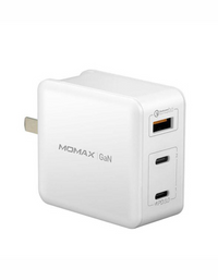 Momax GaN Dual Type-C PD  Wall Charger Travel Charger (65W Max)