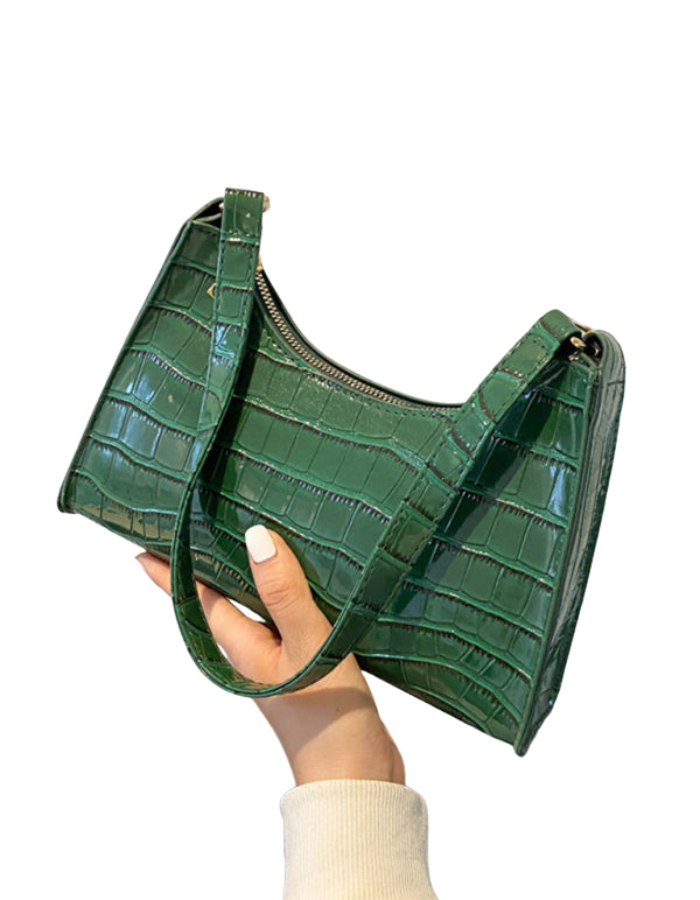 SHOPIQAT New Fashion Embossed Hand Bag Temperament Stone Pattern Shoulder Bag - Premium  from shopiqat - Just $7.500! Shop now at shopiqat