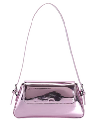 SHOPIQAT Fashion Patent Leather Ladies Baguette Texture Glossy Underarm Shoulder Bag - Premium  from shopiqat - Just $9.450! Shop now at shopiqat