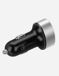 Momax UC10 Dual-Port QC3.0 with Type-C PD Fast Car Charger - Black