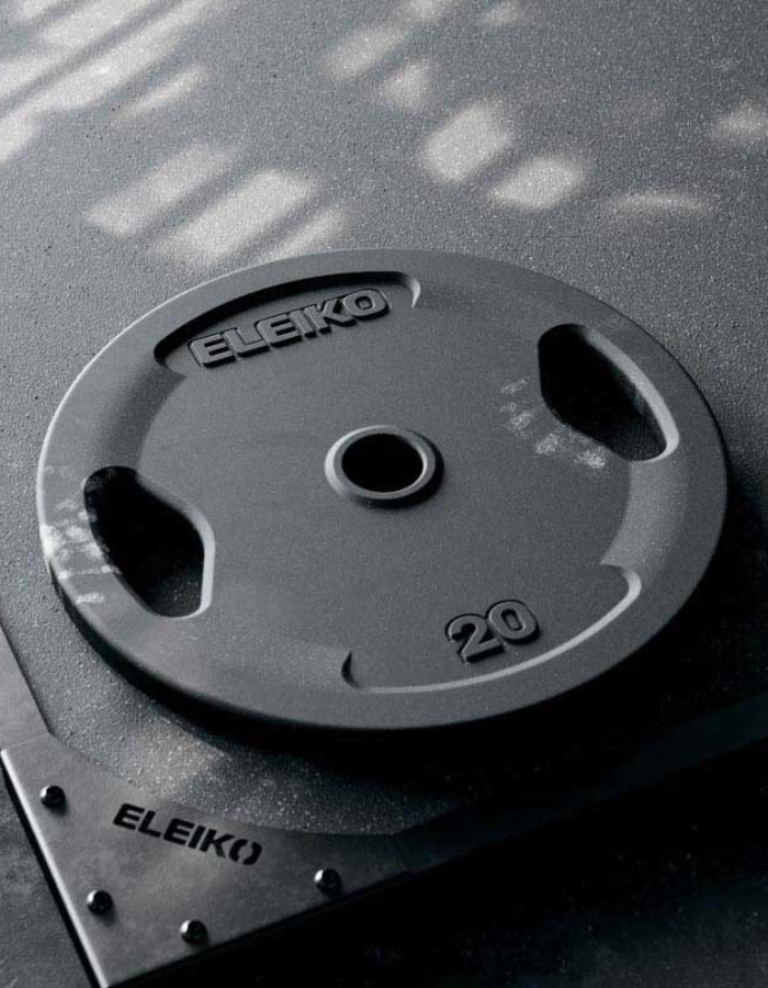 Eleiko Grip Rubber Single Plate - 10 kg - Premium  from shopiqat - Just $50! Shop now at shopiqat