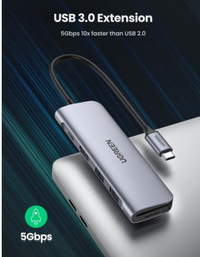 Ugreen 6-in-1 USB C PD Adapter with 4K HDMI