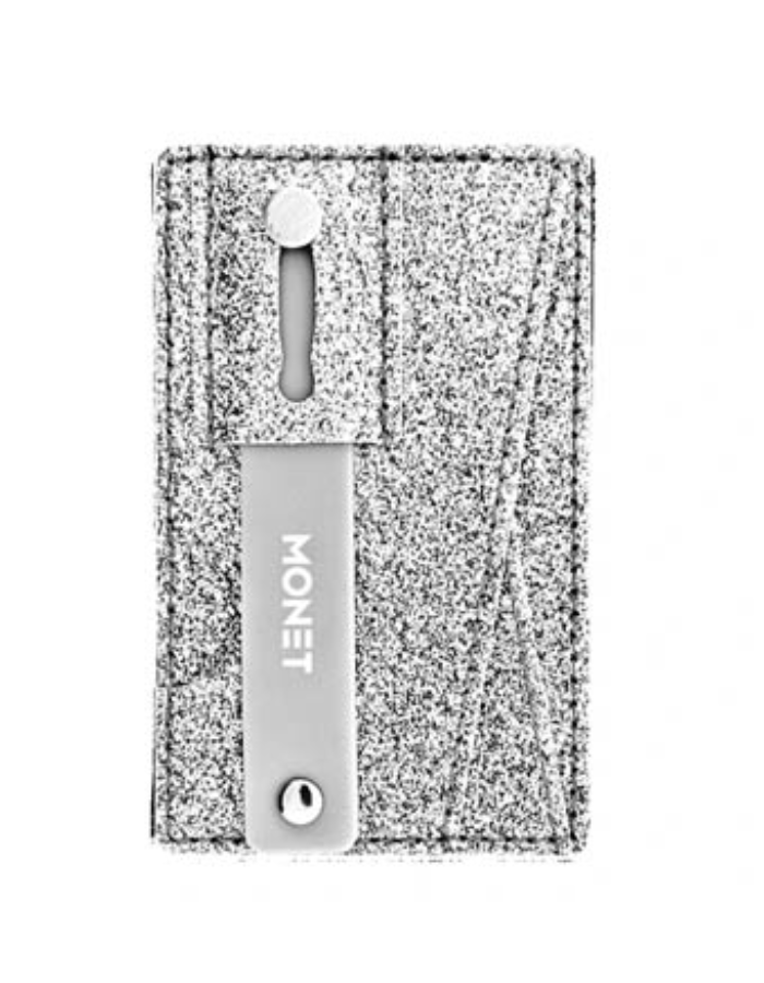 Monet Wallet Kickstand -  Silver Glitter