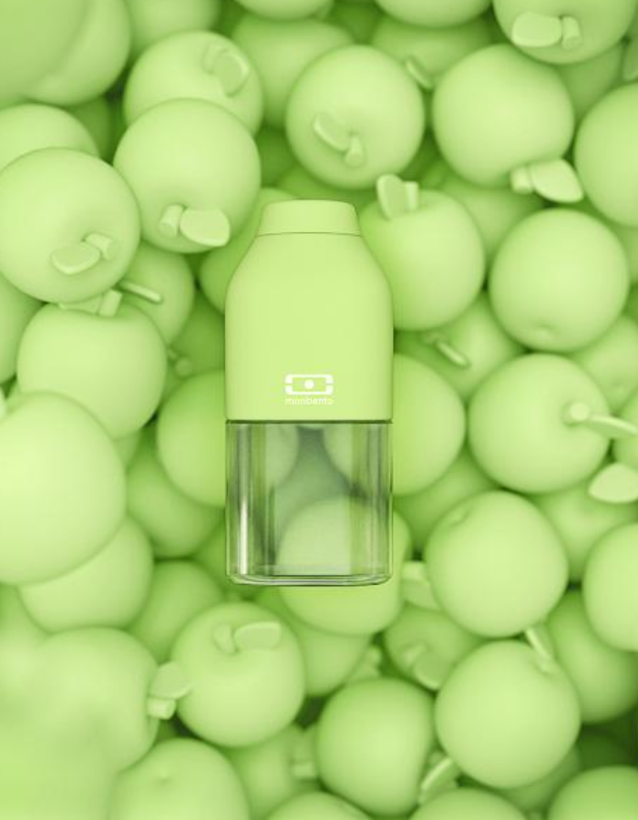 Monbento - MB Positive S Green Apple Water Bottle - 0.325ML