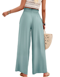 SHOPIQAT Women's New Style Casual Solid Colour Loose Trousers