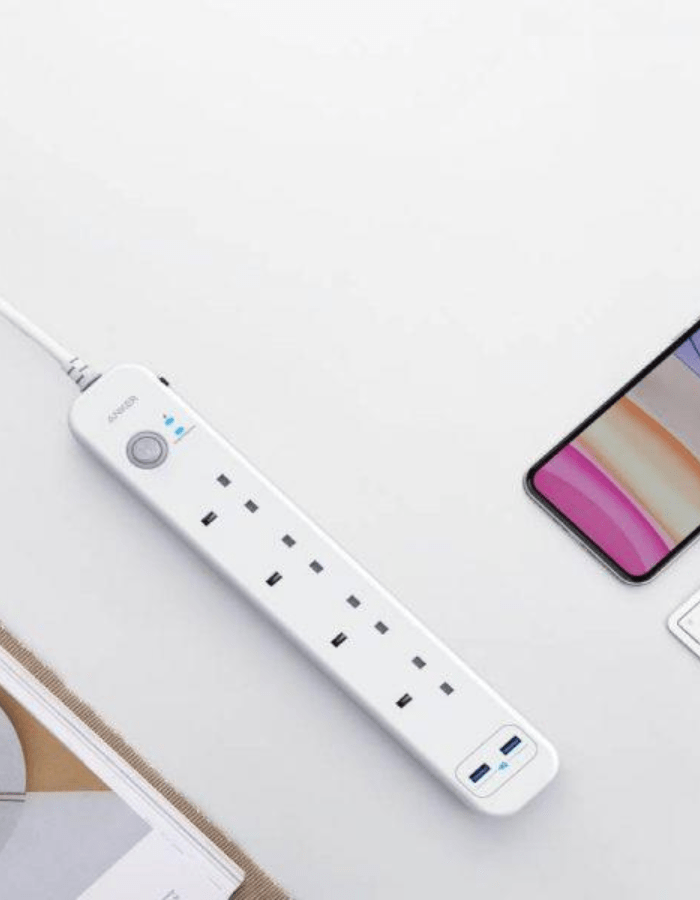 Anker PowerExtend 6-IN-1 USB PowerStrip - White