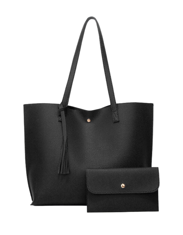 SHOPIQAT Tassel Zip Large Capacity Shoulder Tote Bag - Premium  from shopiqat - Just $7.950! Shop now at shopiqat