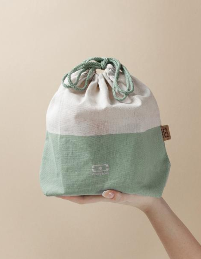 Monbento - MB Pochette Green Natural Bento Lunch Bag