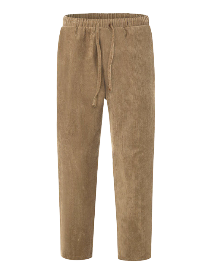 SHOPIQAT New Men's Corduroy Loose Casual Straight Cropped Pants - Premium  from shopiqat - Just $7.900! Shop now at shopiqat