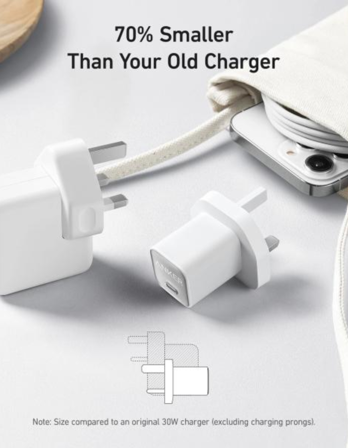 Anker 511 Charger (Nano 3, 30W) - White shopiqat