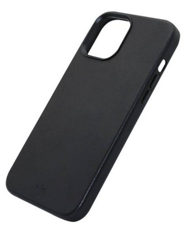 Puro iPhone 12 Pro Max Look SKY Case Leather - Black