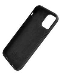Puro iPhone 12 Pro Max Look SKY Case Leather - Black