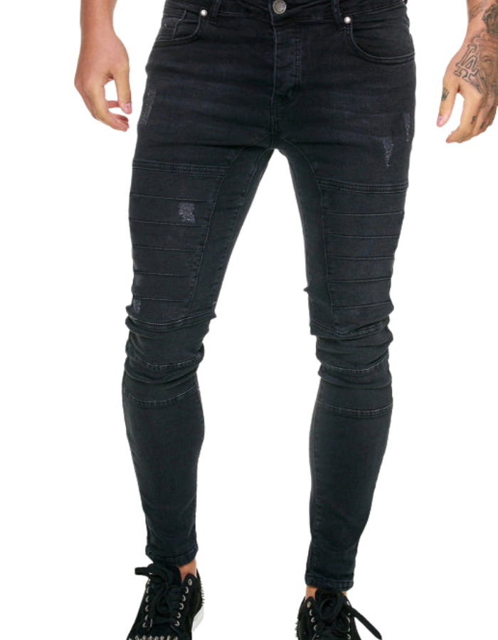 SHOPIQAT Men's Fashion High Waist Slim Jeans - Premium  from shopiqat - Just $11.400! Shop now at shopiqat