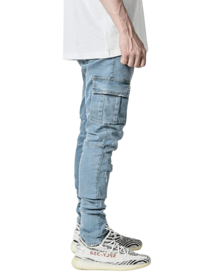 SHOPIQAT Men's New Style Side Pocket Skinny Jeans - Premium  from shopiqat - Just $8.910! Shop now at shopiqat