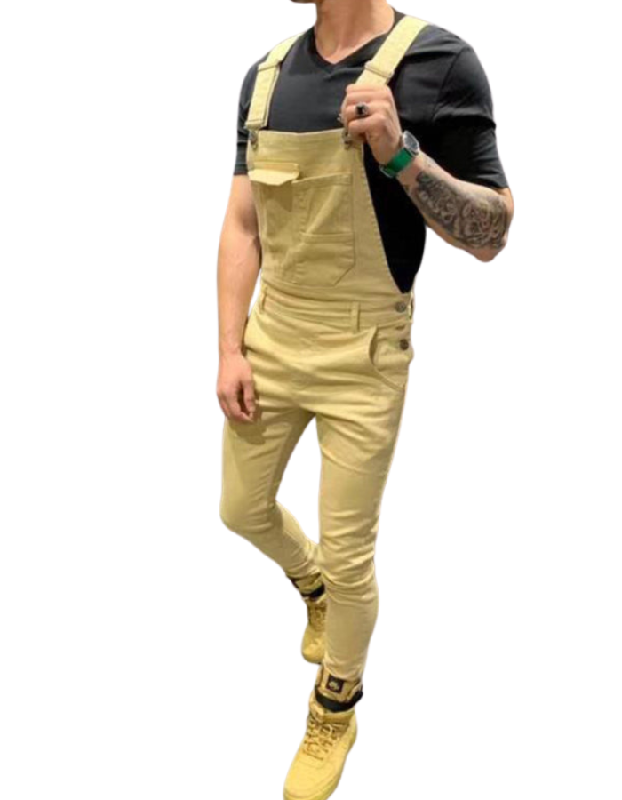 SHOPIQAT New Style Suspenders Slim Fit Jeans - Premium  from shopiqat - Just $12.500! Shop now at shopiqat