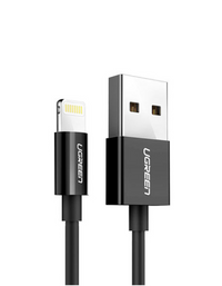 Ugreen Lightning To USB 2.0 A Male Cable 1m - Black