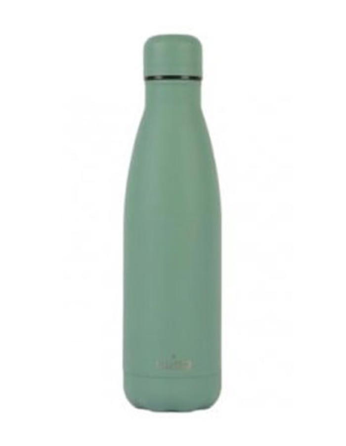 Puro Icon Fluo Stainless Steel Bottle 500ml - Dark Green