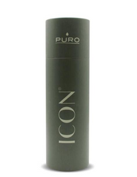 Puro Icon Fluo Stainless Steel Bottle 500ml - Dark Green