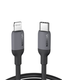 Ugreen USB C to Lightning Silicone Cable 1M - Black