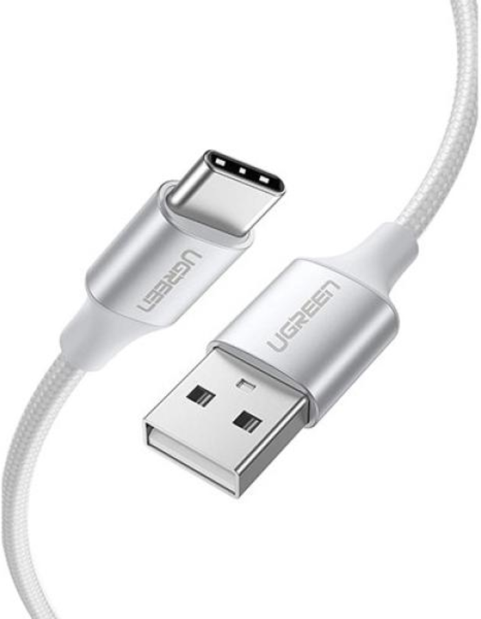 Ugreen USB Type C Cable Nylon Braided 1M - White