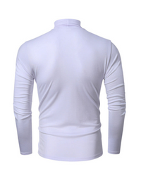 SHOPIQAT Men's Long-Sleeved Solid Colour Turtleneck Bottoming T-Shirt - Premium  from shopiqat - Just $8.800! Shop now at shopiqat