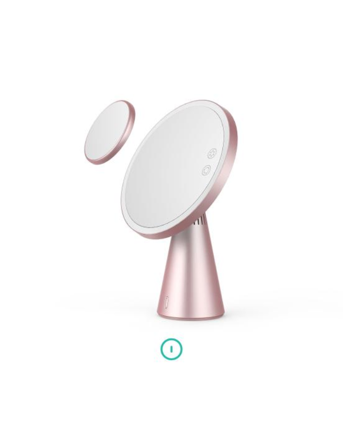 Hypnotek Lighted Makeup Mirror with Bluetooth Speaker Moon Mirror