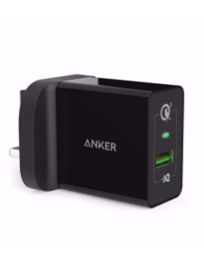 Anker Wall Charger 1- 18W with QC3.0 - Black