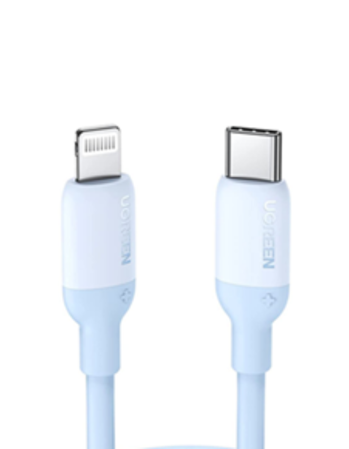 UGREEN USB C to Silicone Cable 1M - Sky Blue