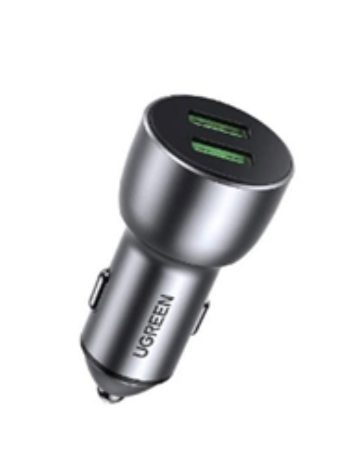 Ugreen USB Car Charger Aluminum 36W Dual Fast Charge