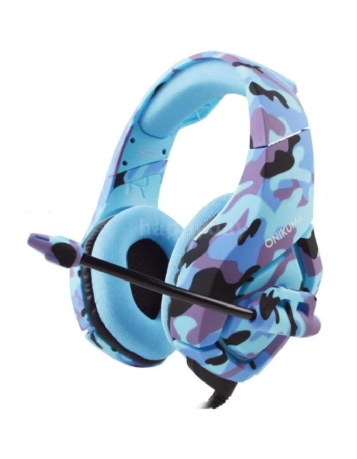 ONIKUMA K1 Stereo Over-Ear Noise Isolation Gaming Headset - Army Blue