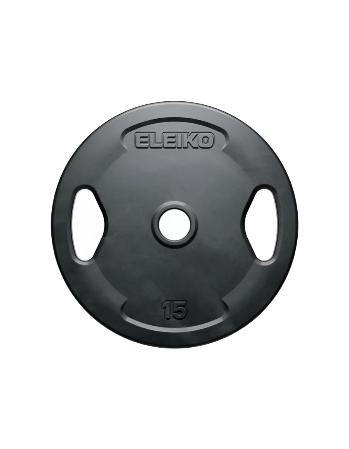 Eleiko Grip Rubber Single Plate - 15 kg - Premium  from shopiqat - Just $70! Shop now at shopiqat