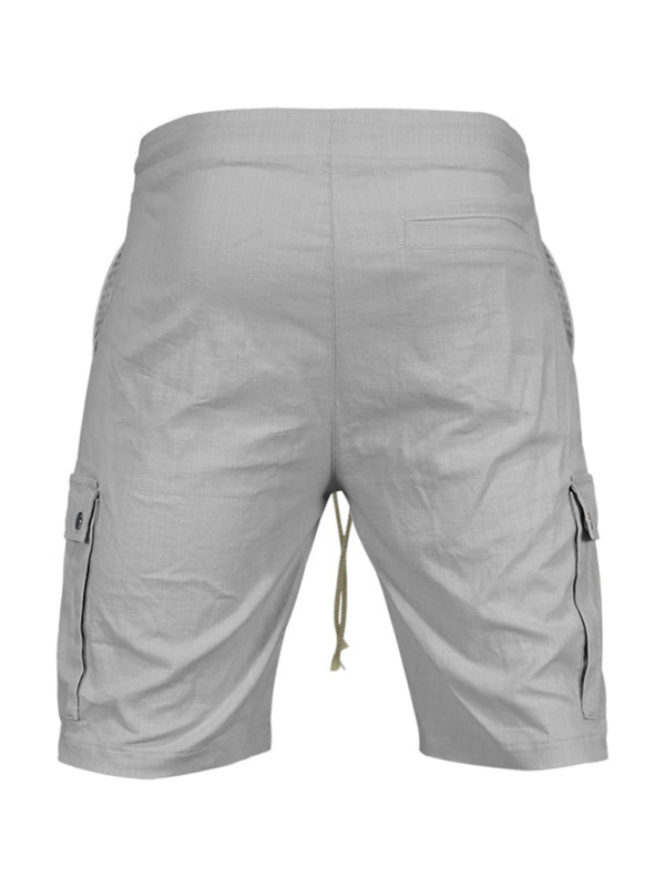 SHOPIQAT Casual Men's Slim Drawstring Shorts Thin Quarter Pants Cargo Shorts - Premium  from shopiqat - Just $5.880! Shop now at shopiqat