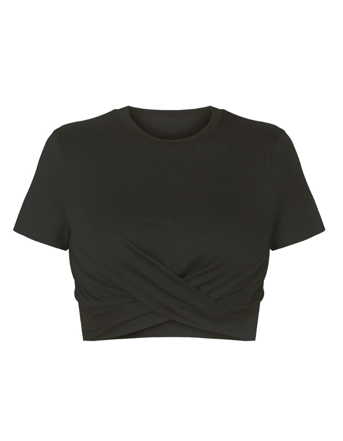 SHOPIQAT Crop Cotton T-shirt - Premium  from shopiqat - Just $3.750! Shop now at shopiqat