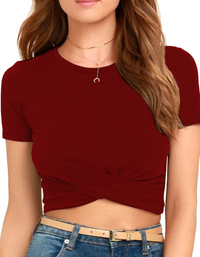 SHOPIQAT Crop Cotton T-shirt - Premium  from shopiqat - Just $3.750! Shop now at shopiqat