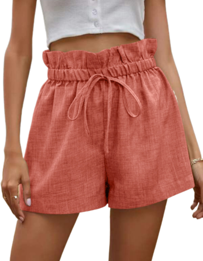 SHOPIQAT Ruffled Drawstring Pull-on Shorts - Premium  from shopiqat - Just $5.900! Shop now at shopiqat