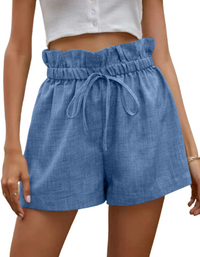 SHOPIQAT Ruffled Drawstring Pull-on Shorts - Premium  from shopiqat - Just $5.900! Shop now at shopiqat