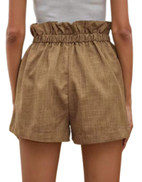 SHOPIQAT Ruffled Drawstring Pull-on Shorts - Premium  from shopiqat - Just $5.900! Shop now at shopiqat