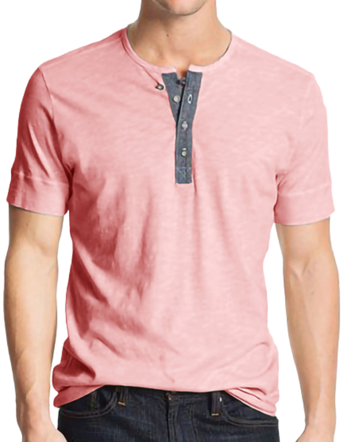 SHOPIQAT Cotton Blend Henley