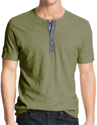 SHOPIQAT Cotton Blend Henley