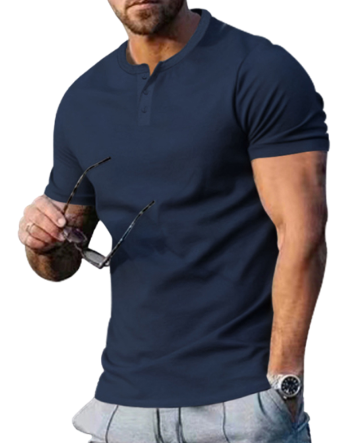 SHOPIQAT Henley T-Shirt