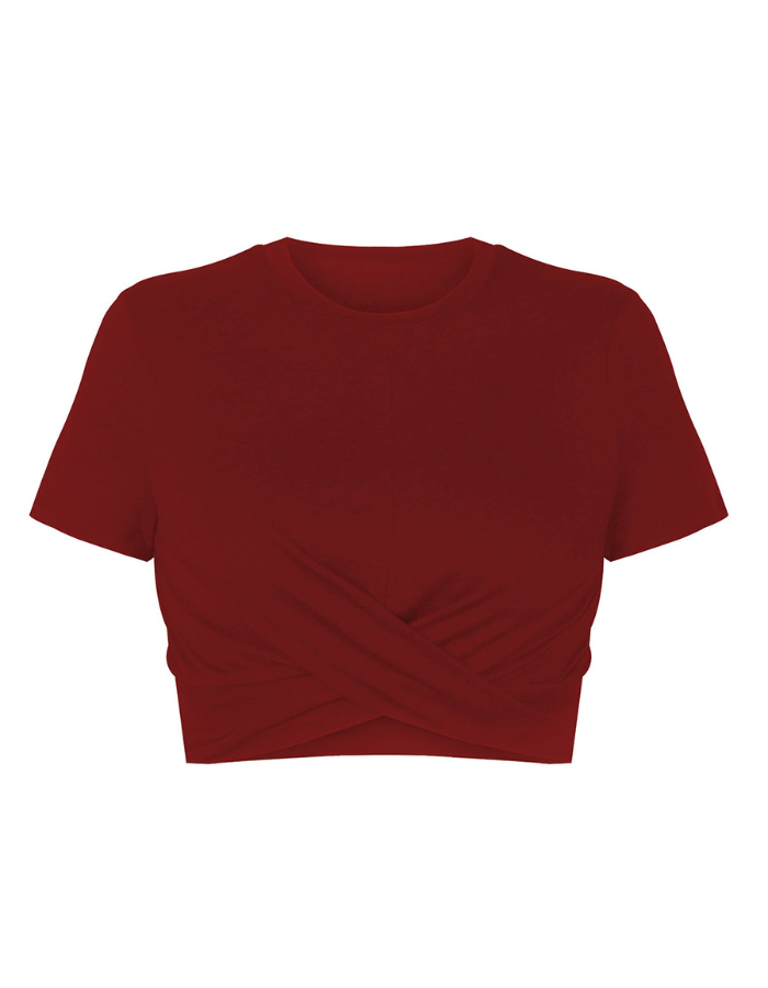 SHOPIQAT Crop Cotton T-shirt - Premium  from shopiqat - Just $3.750! Shop now at shopiqat