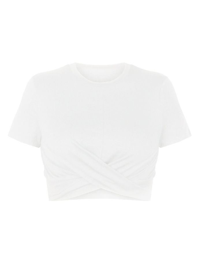 SHOPIQAT Crop Cotton T-shirt - Premium  from shopiqat - Just $3.750! Shop now at shopiqat