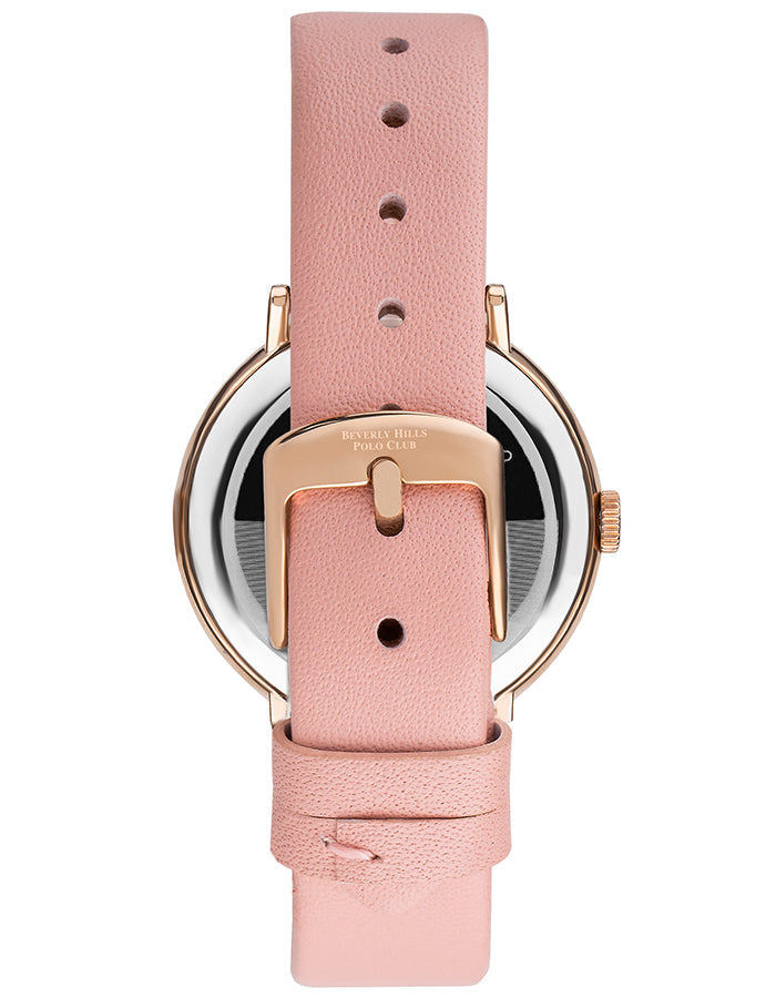 BEVERLY HILLS POLO CLUB Women's Analog Pink Dial Watch - Premium  from shopiqat - Just $24.00! Shop now at shopiqat