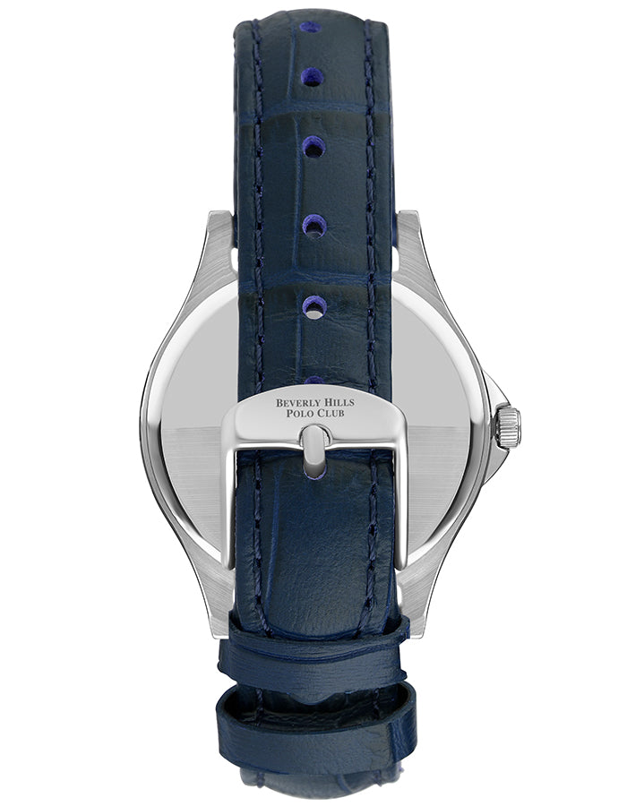 BEVERLY HILLS POLO CLUB Women's Analog Blue 289C Mop Dial Watch - Premium  from shopiqat - Just $29.900! Shop now at shopiqat