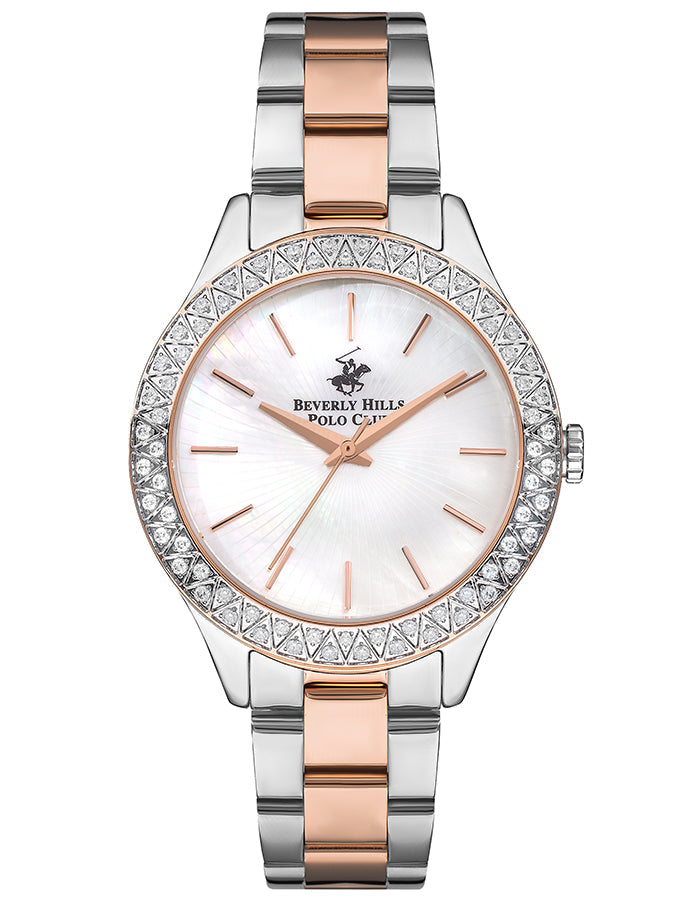 BEVERLY HILLS POLO CLUB Women's Analog MOP White Dial Watch - Premium  from shopiqat - Just $38.00! Shop now at shopiqat