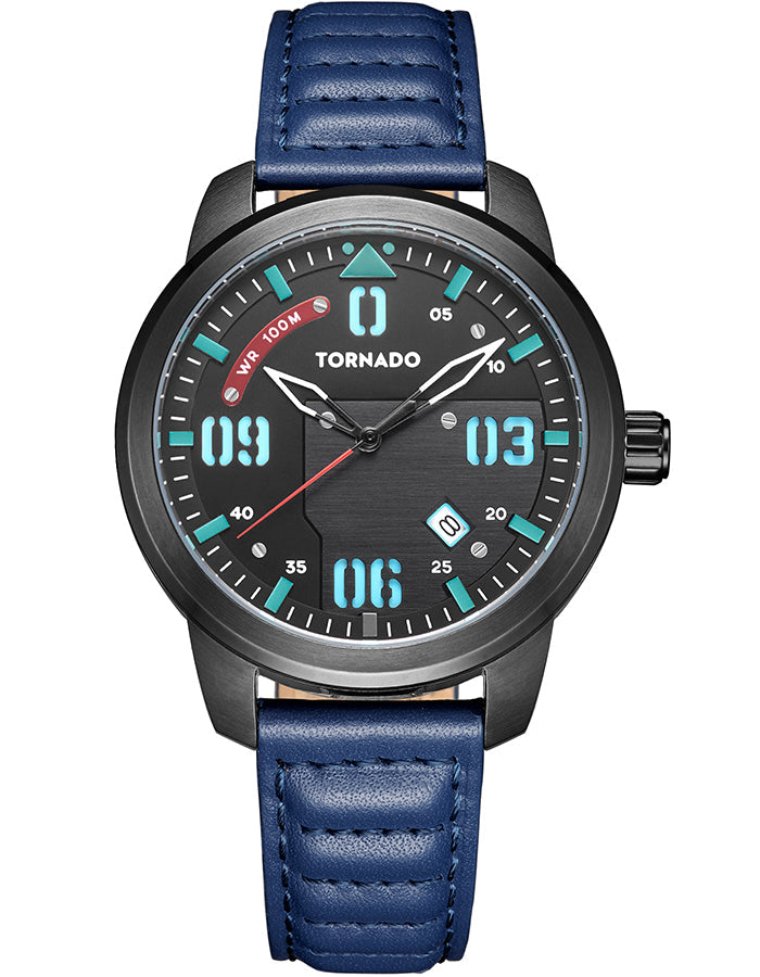 TORNADO Men's Multi Function Black Dial Watch - Premium  from shopiqat - Just $34.900! Shop now at shopiqat