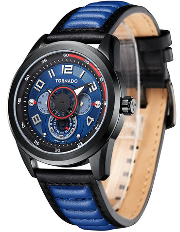 TORNADO Men's Chronograph Blue Dial Watch - Premium  from shopiqat - Just $44.900! Shop now at shopiqat