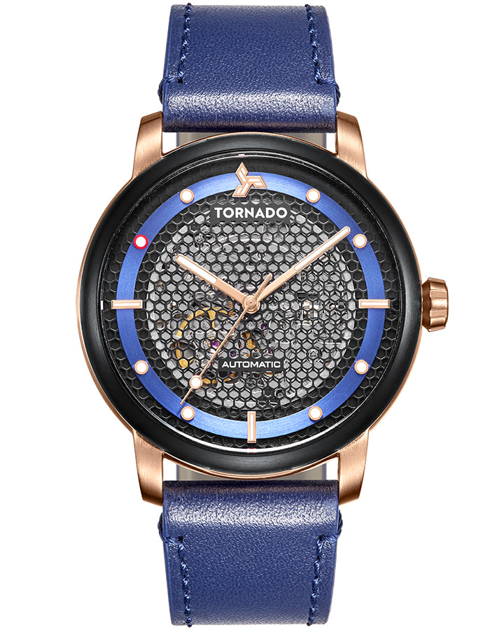 TORNADO Men's Analog Blue Dial Watch - Premium  from shopiqat - Just $55.900! Shop now at shopiqat